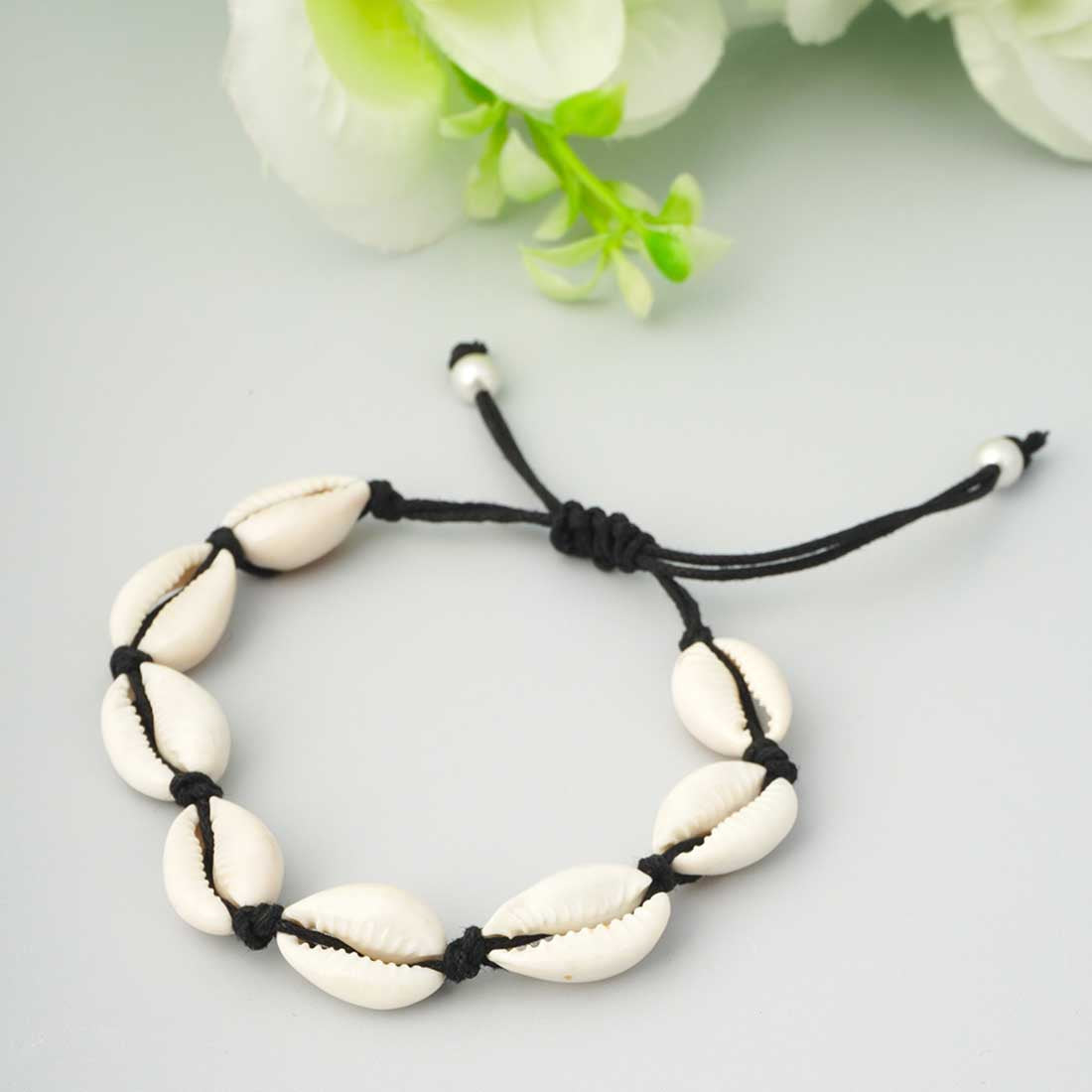 Black Thread Sea Shell Bracelet – Ferosh