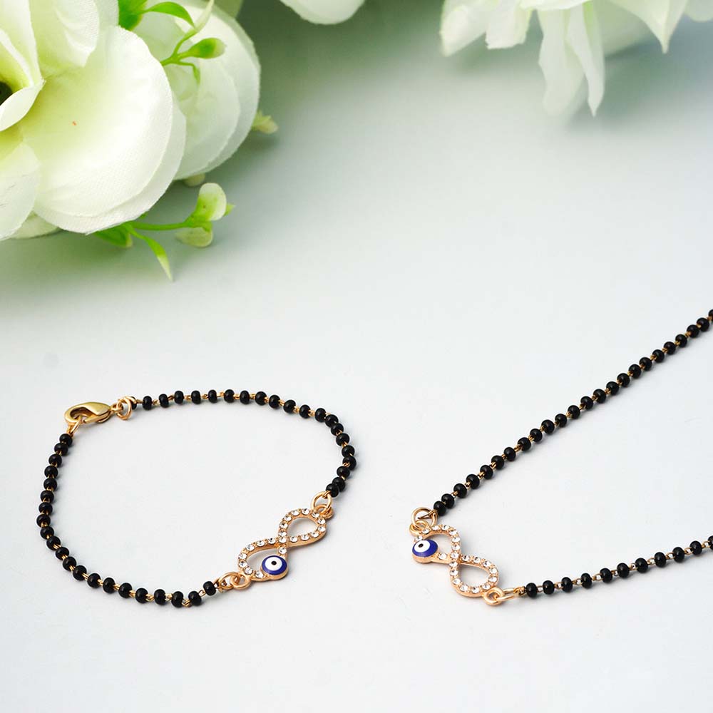 Infinity Evil Eye MangalSutra Jewel Set Ferosh
