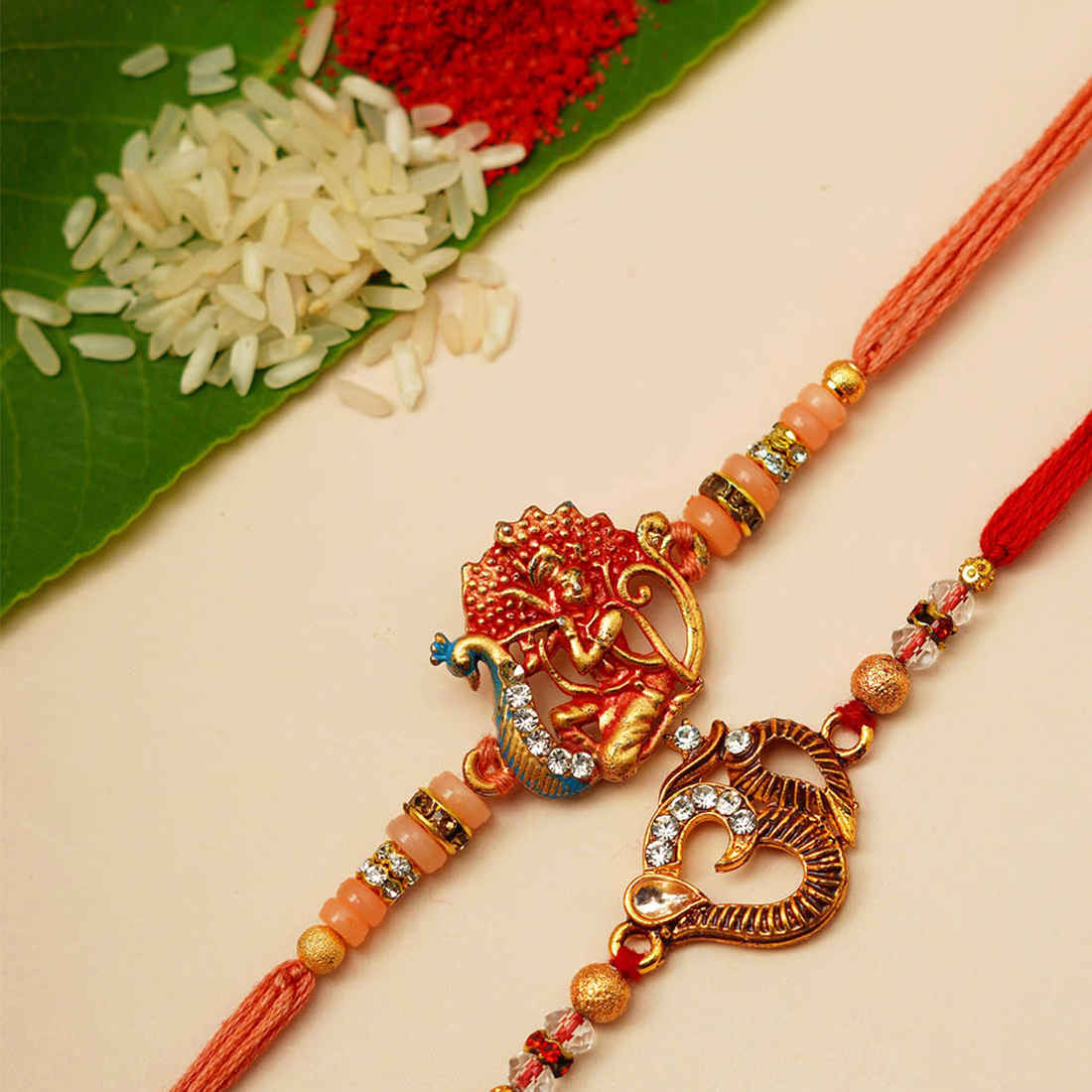 Om & Kartikeya Rakhi Set of 2