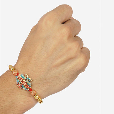 Urmika Colorful Brother Rakhi with Roli Chawal