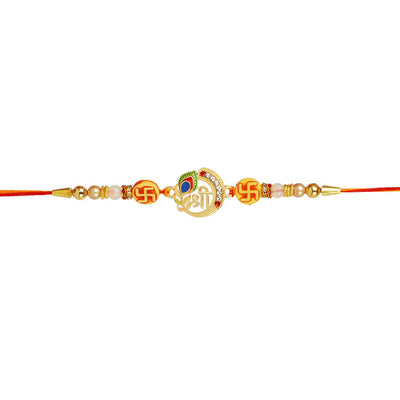 Urmika Shree Antique Rakhi with Roli Chawal