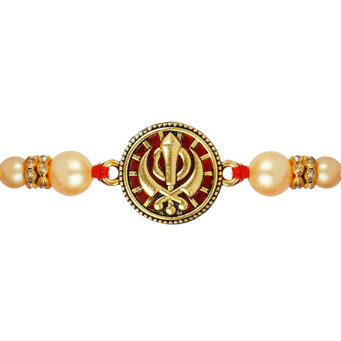 Urmika Bro and Khanda Rakhi Set of 2 with Roli Chawal