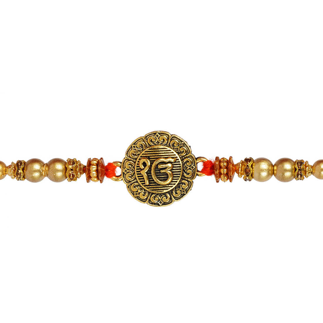 Urmika Ik Onkar and Om Rakhi Set of 2 with Roli Chawal