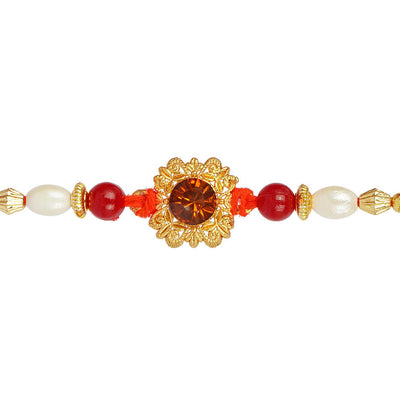 Urmika Designer Rakhi Set of 4 with Roli Chawal