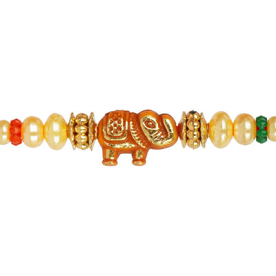 Urmika Designer Rakhi Set of 4 with Roli Chawal