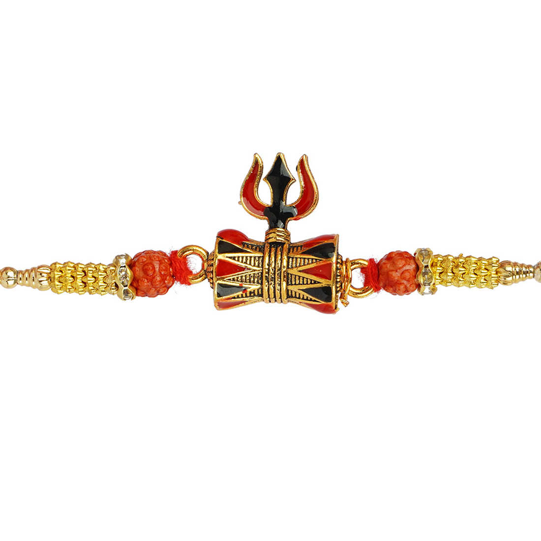 Urmika Car and Shiv Damru Rakhi Set of 2 with Roli Chawal