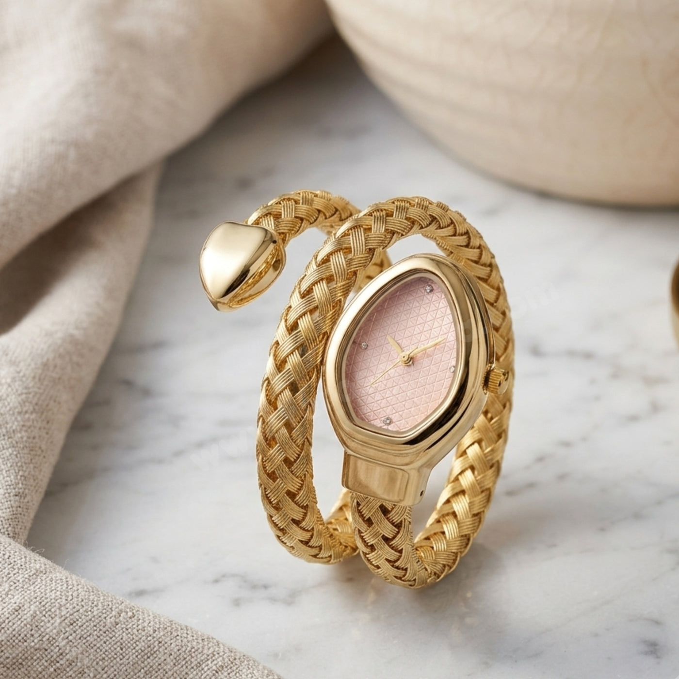 Pink Designer Serpent Watch – Ferosh