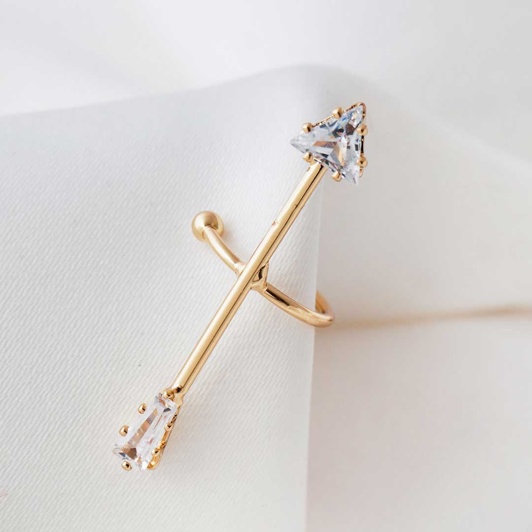 Crystal Arrow Ear Cuff