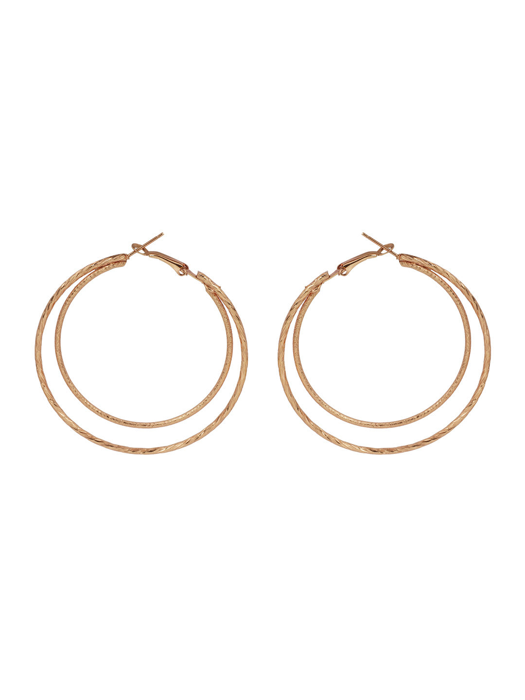 Gold Twisted Layered Hoops