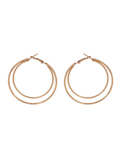 Gold Twisted Layered Hoops