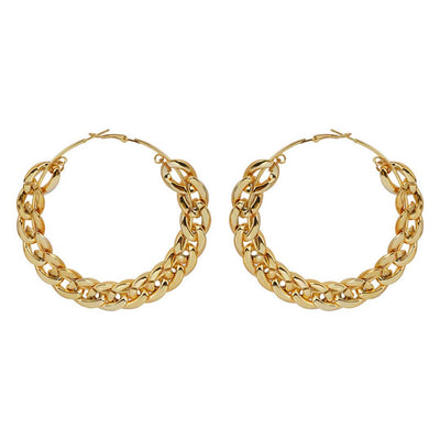 Curb Chain Hoops