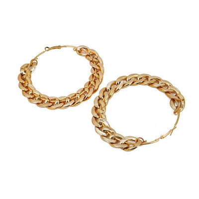 Curb Chain Hoops