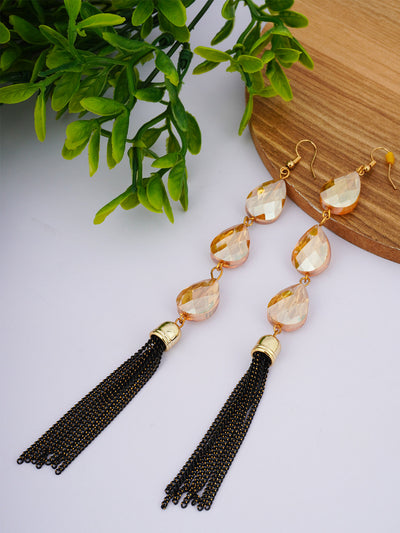 Crystal Tassels Hanging Earrings