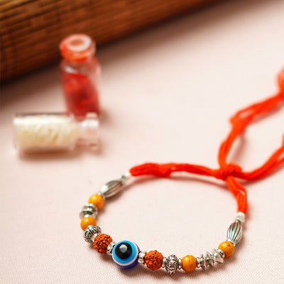 Evil Eye Rudraksh Rakhi