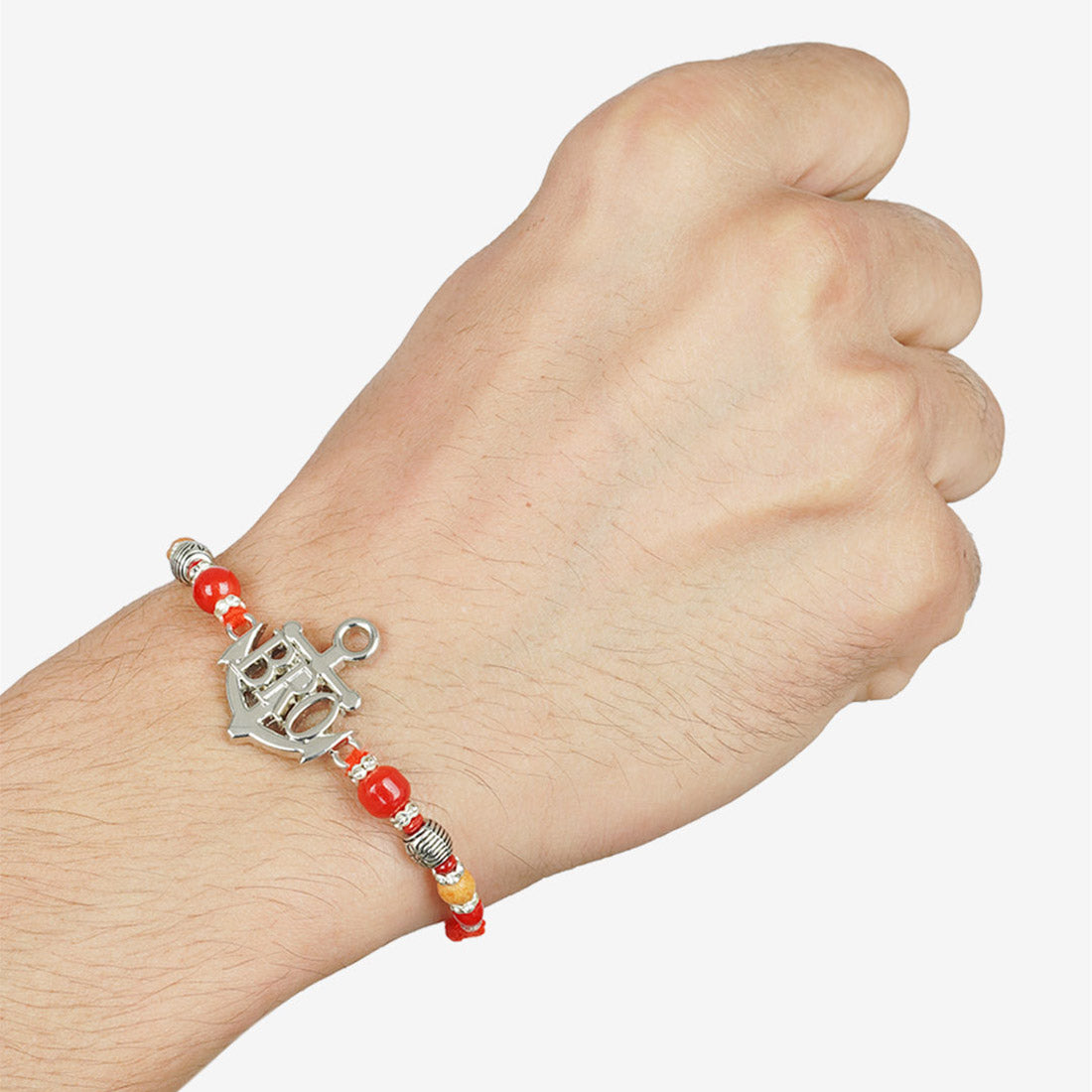Bro Text Beaded Rakhi