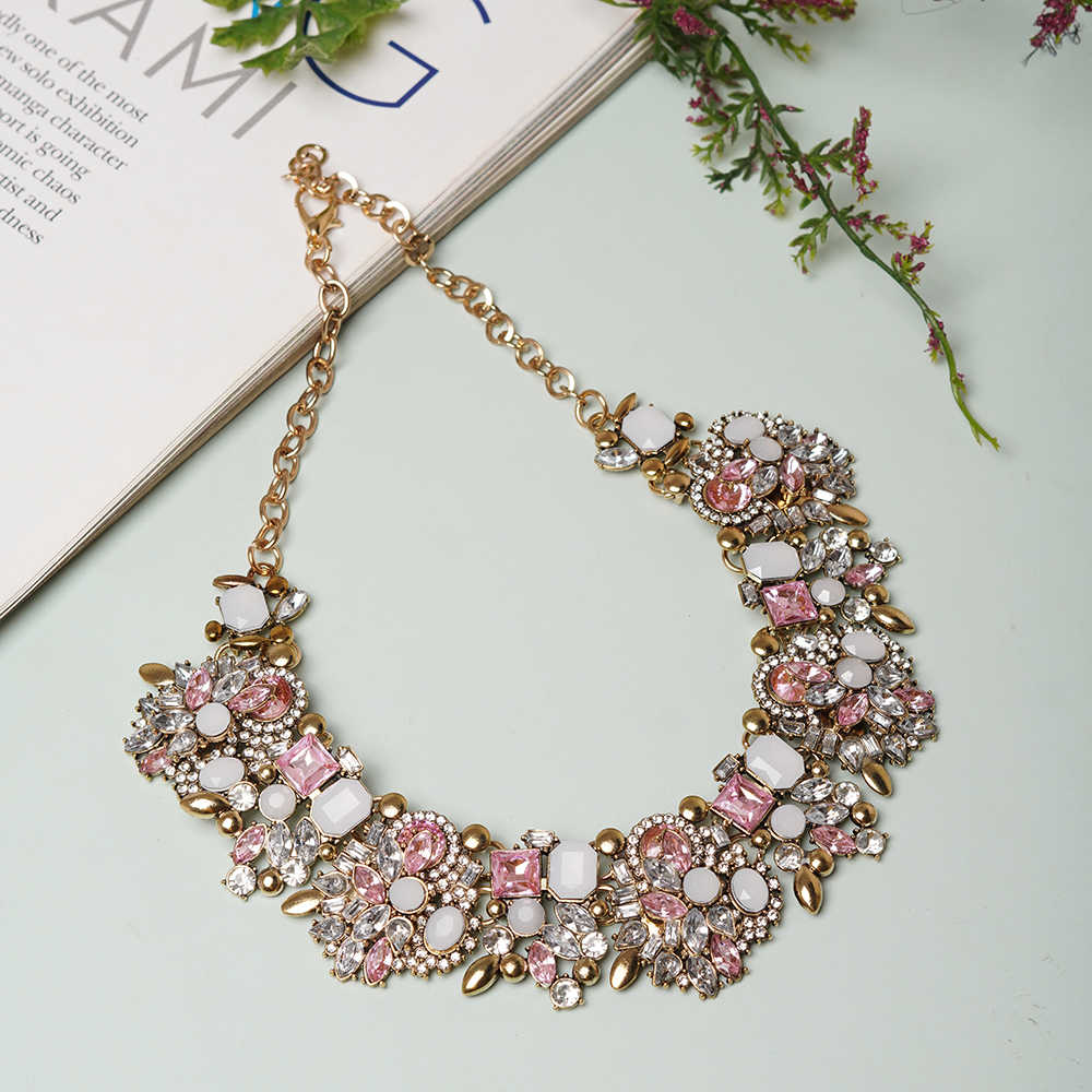 Pink Cherish Statement Choker