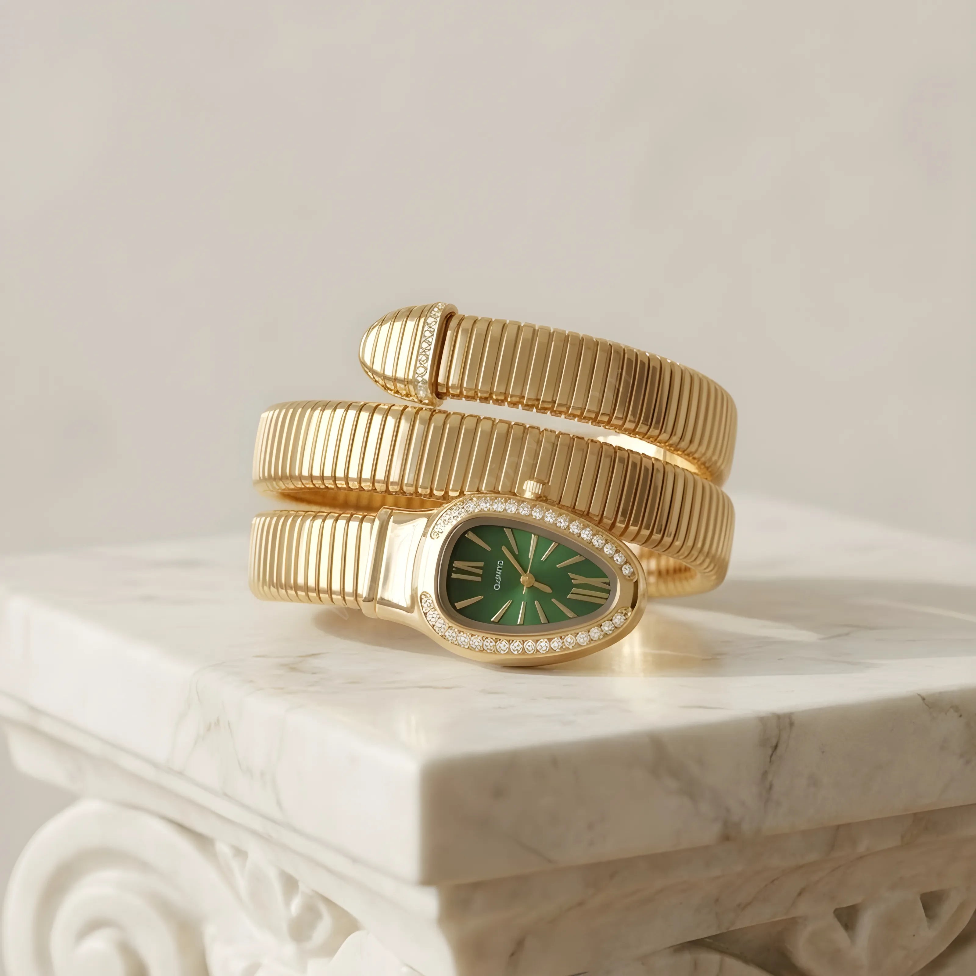 Green Gold Snake Watch – Ferosh