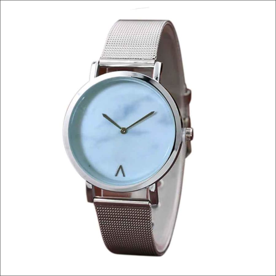 Ace Blue Silver Metal Strap Watch - Ferosh