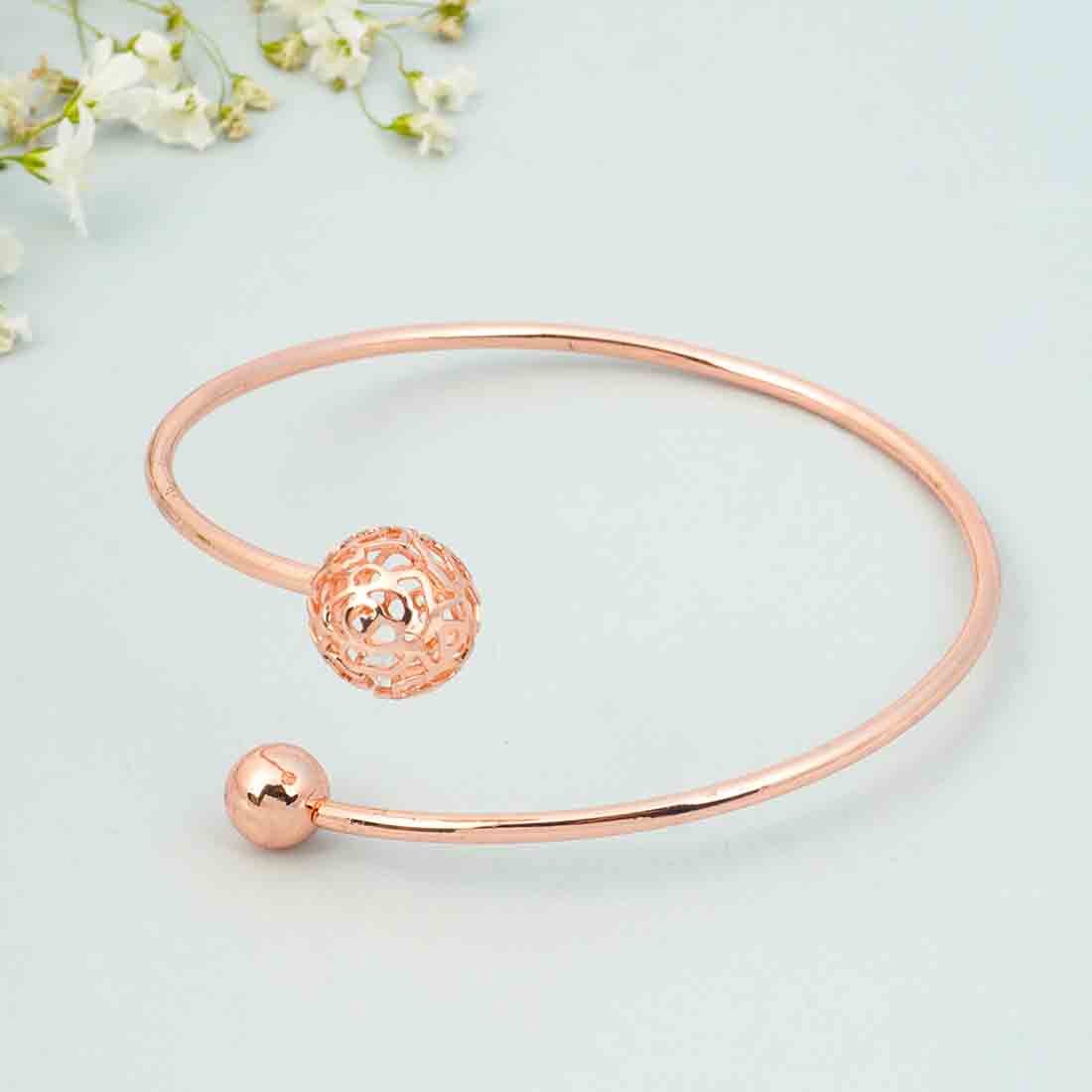 Alchemy Disco Ball Rose Gold Cuff - Ferosh