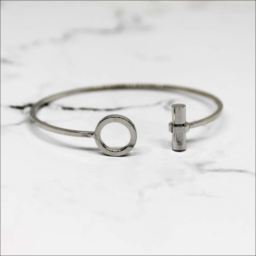 Alicia Everyday Silver Bangle Bracelet - Ferosh