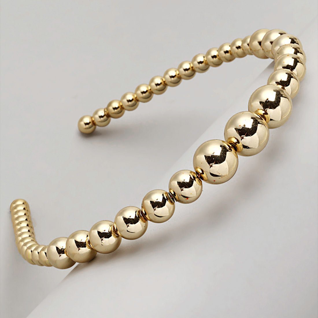 Anaqa Gold Beaded Hair Band - Ferosh