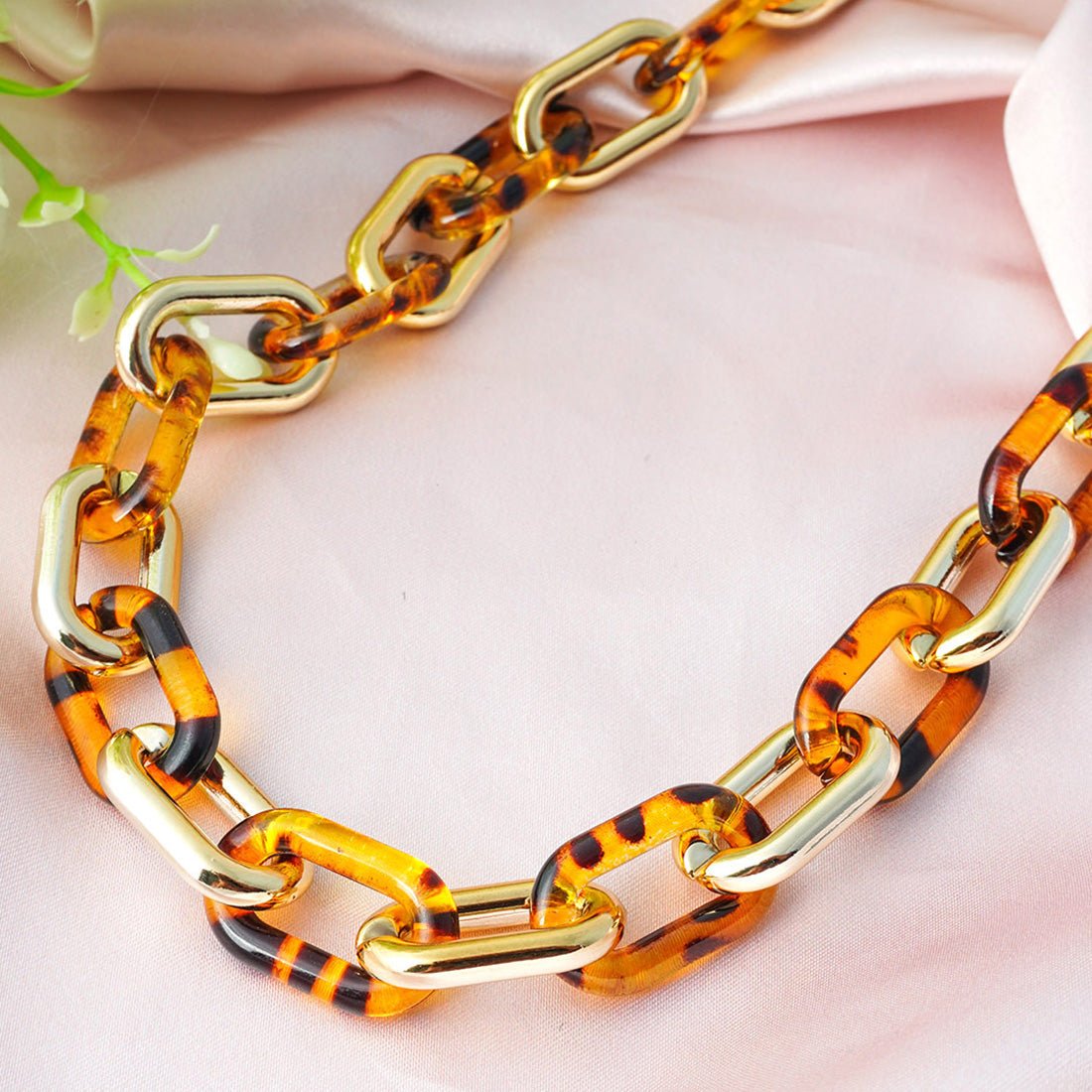 Animal Print Gold Cable Chain Necklace - Ferosh