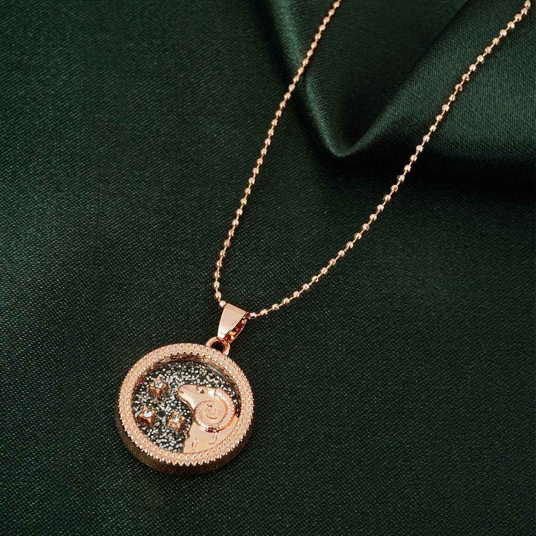 Aries Pendant Chain Zodiac Necklace