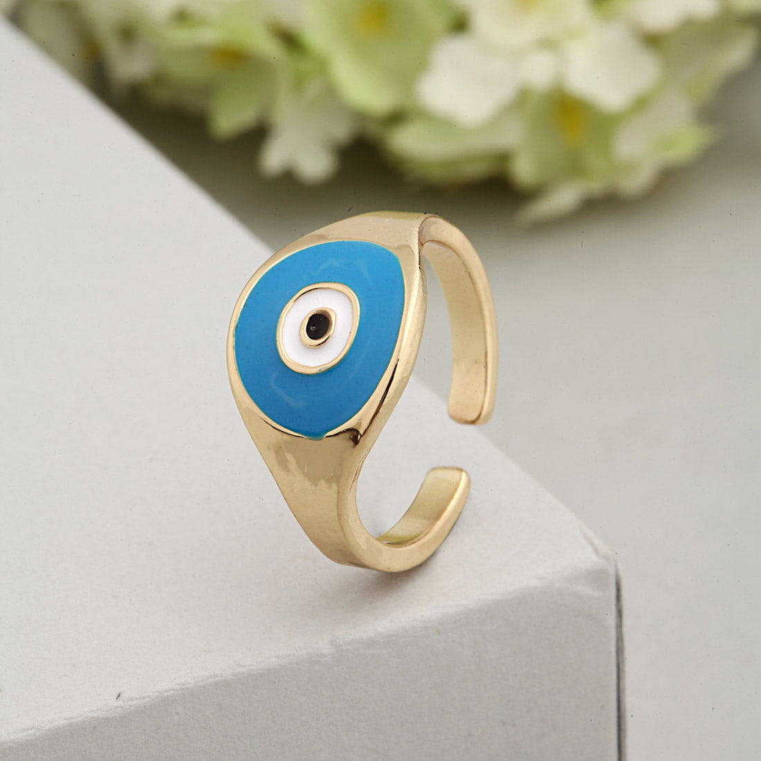Audax Blue Evil Eye Ring