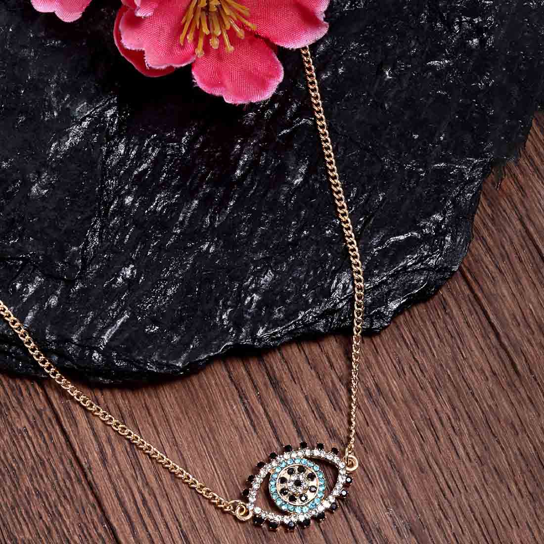 Audax Evil Eye Dainty Gold Necklace