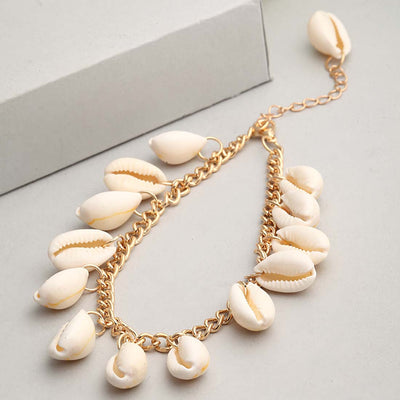 Bahari Sea Shell Charm Anklet