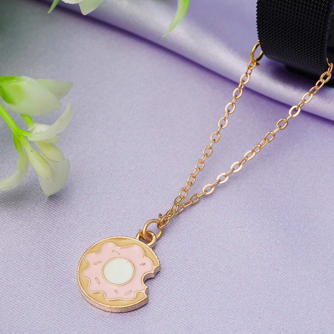 Bitten Donut Chain Watch Charm
