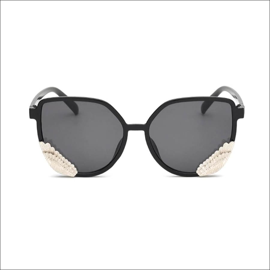Black Altrosa Winged Butterfly Sunglasses