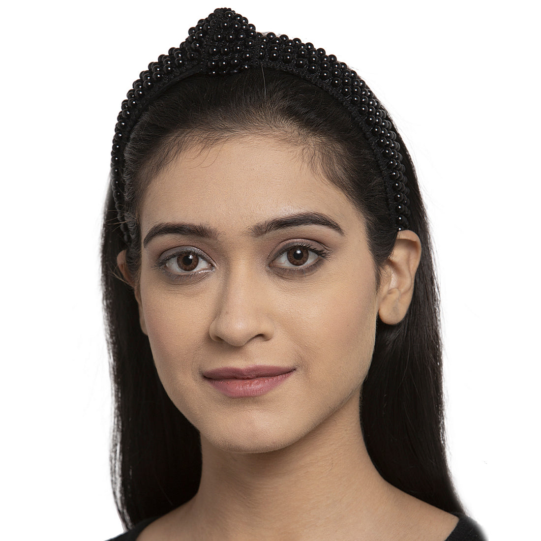 Black Pearls Knot Hairband