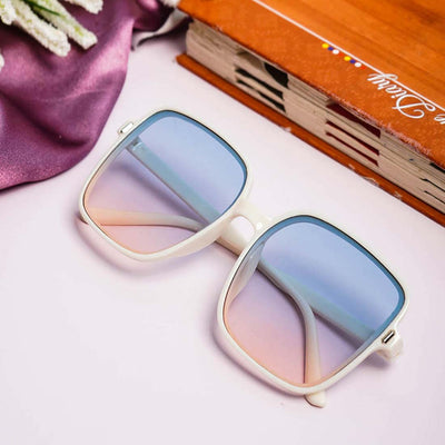Blue & Pink Tinted Square Shades
