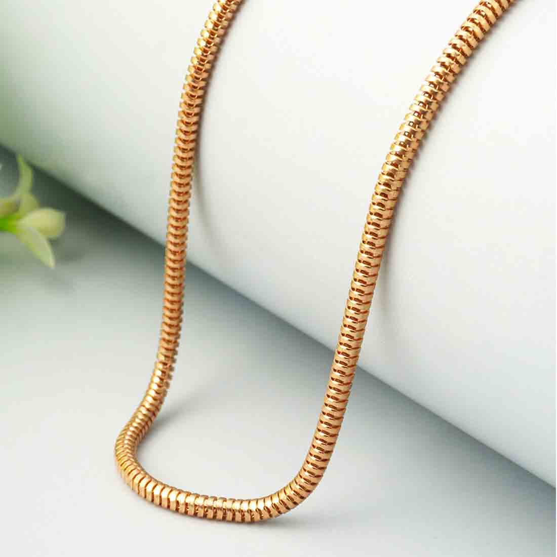Bold Snake Gold Chain Necklace