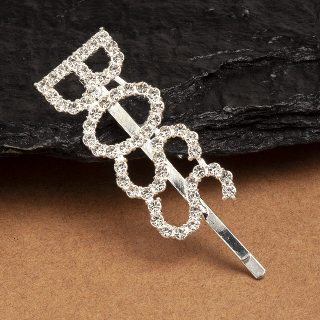 Boss Silver Crystal Hairpin
