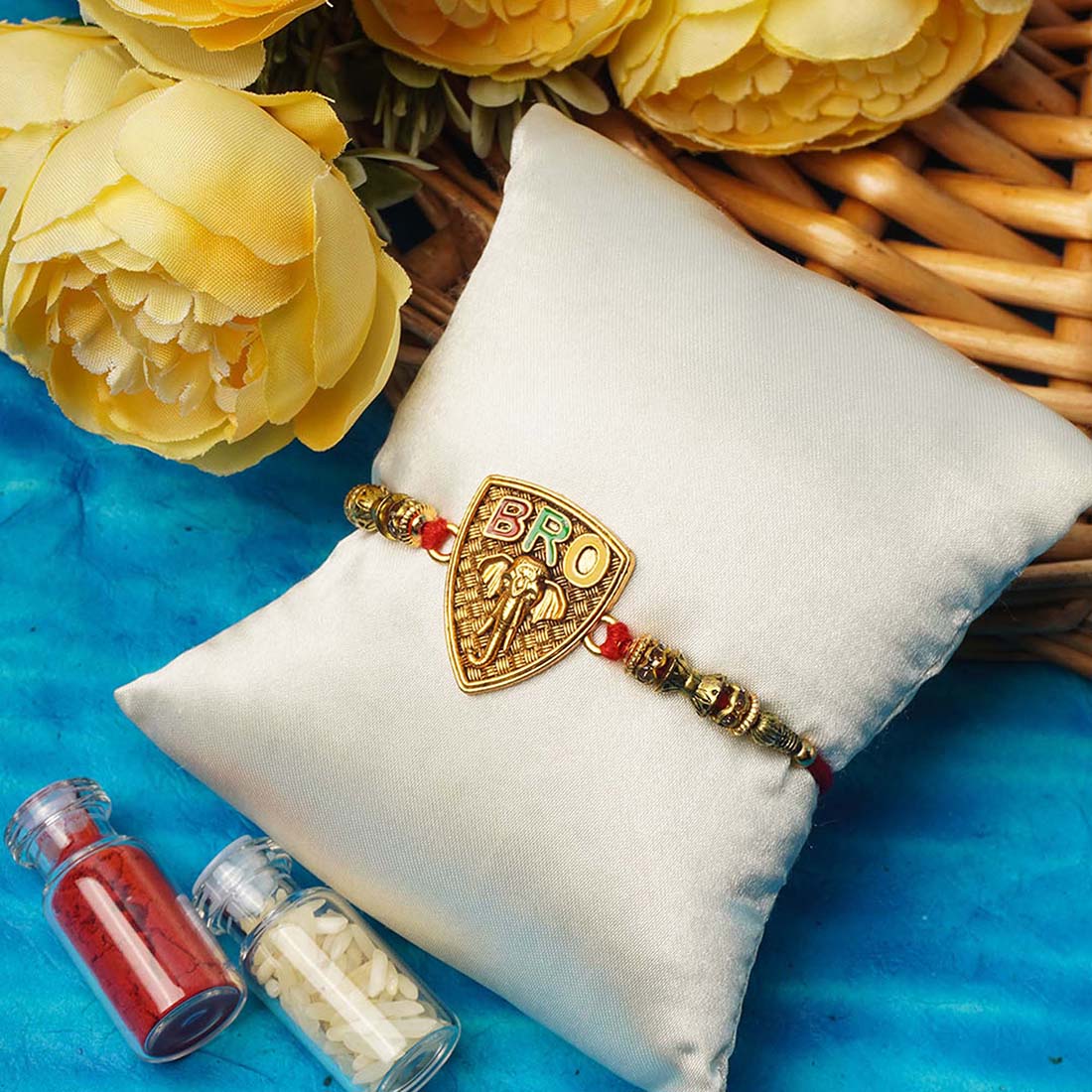 Bro Shri Ganesh Religious Motif Rakhi