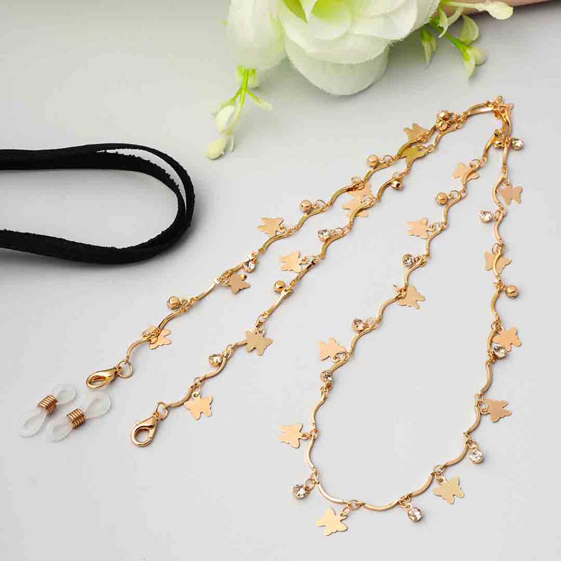 Butterfly Charm Mask Chain