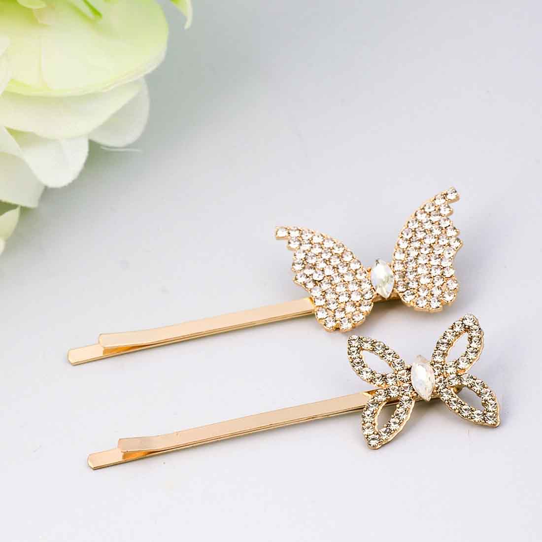 Butterfly Gold Hairclip Set