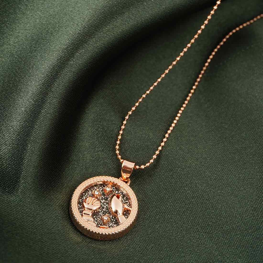 Cancer Pendant Chain Zodiac Necklace