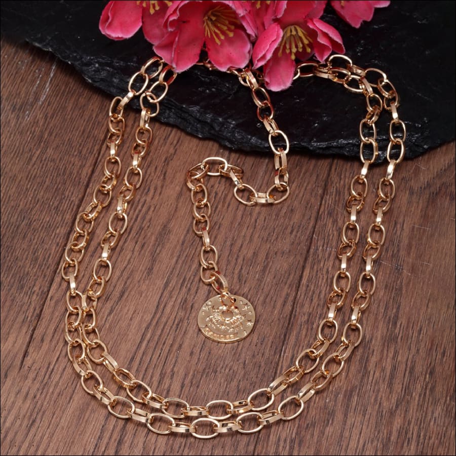 Cancer Zodiac Coarse Dual Belly Chain