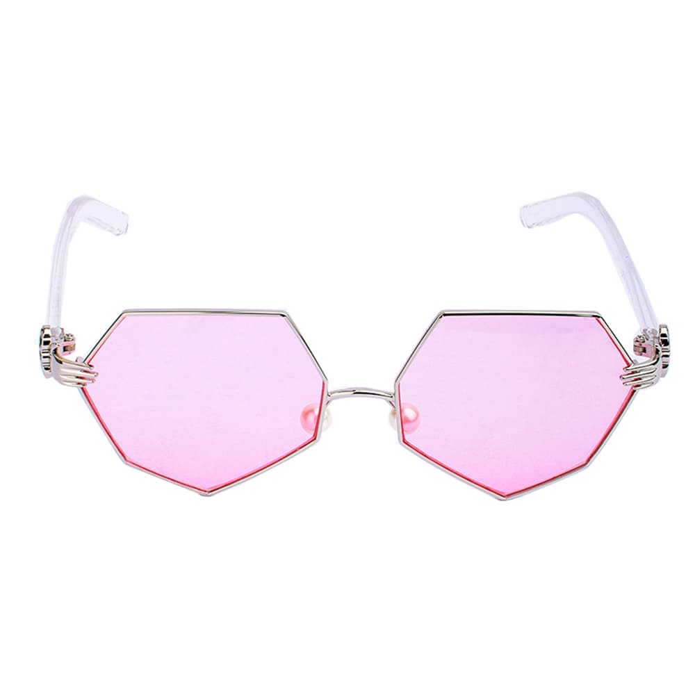 Clifford Pink Heptagonal Sunglasses