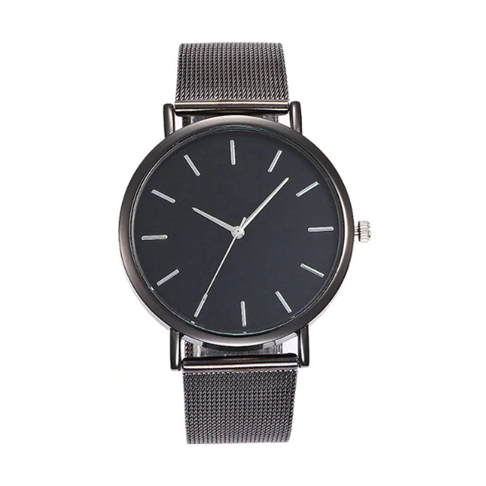 Cordelia Metallic Black Everyday Watch