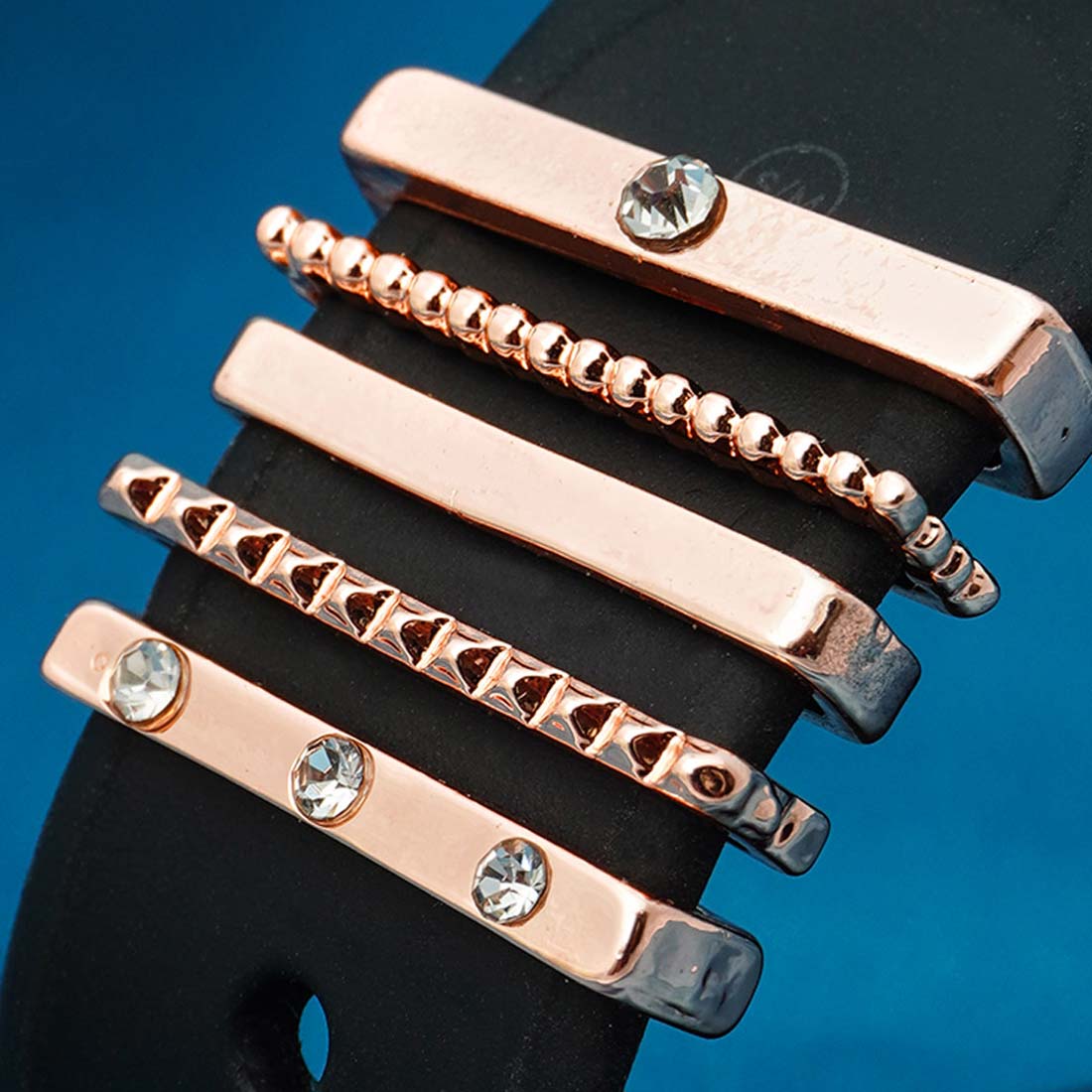 Crystal Beaded Watch Charm Set of 5
