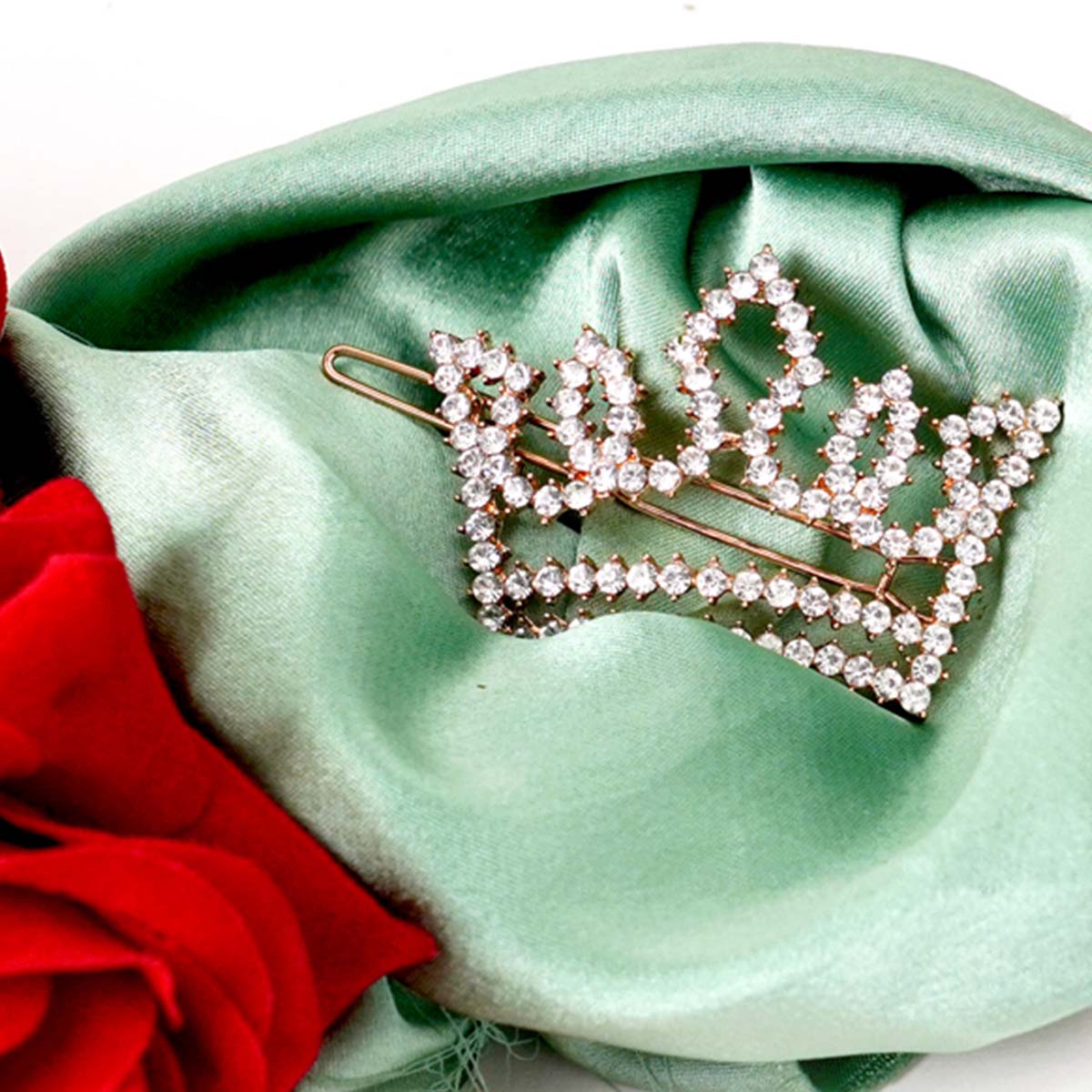 Crystal Crown Hairpin