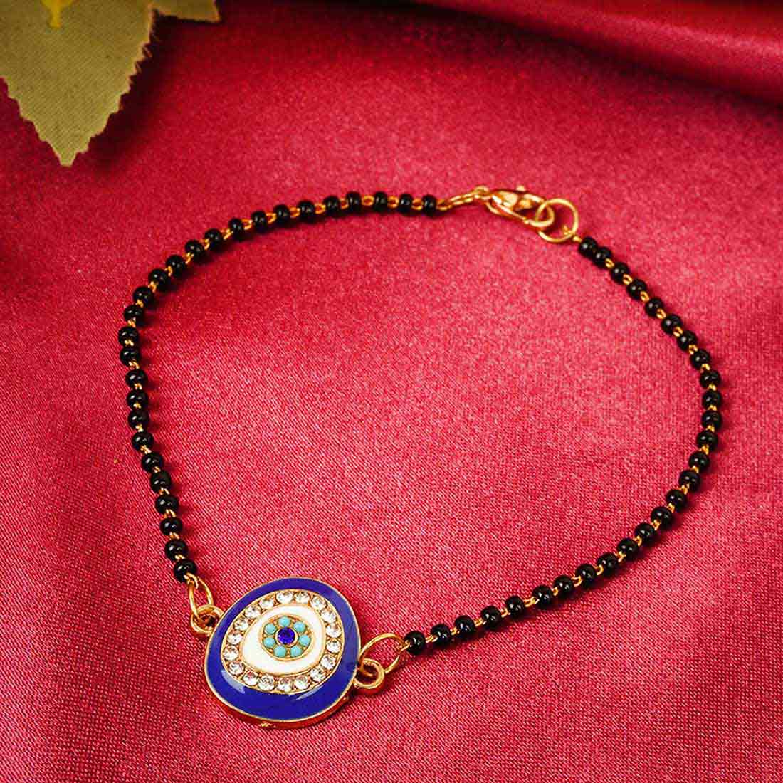 Crystal Evil Eye Mangalsutra Bracelet