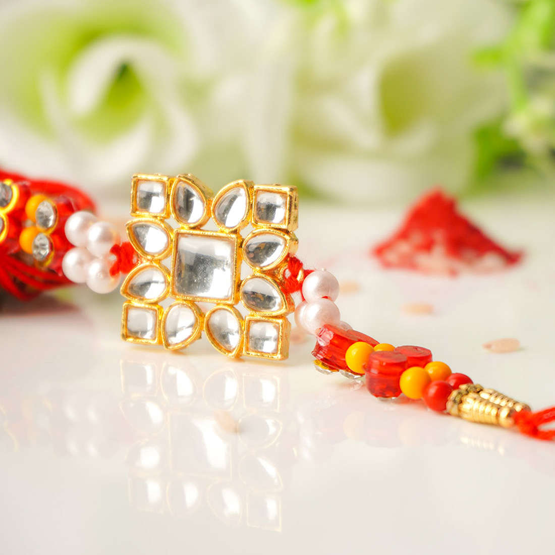 Crystal Square Design Rakhi