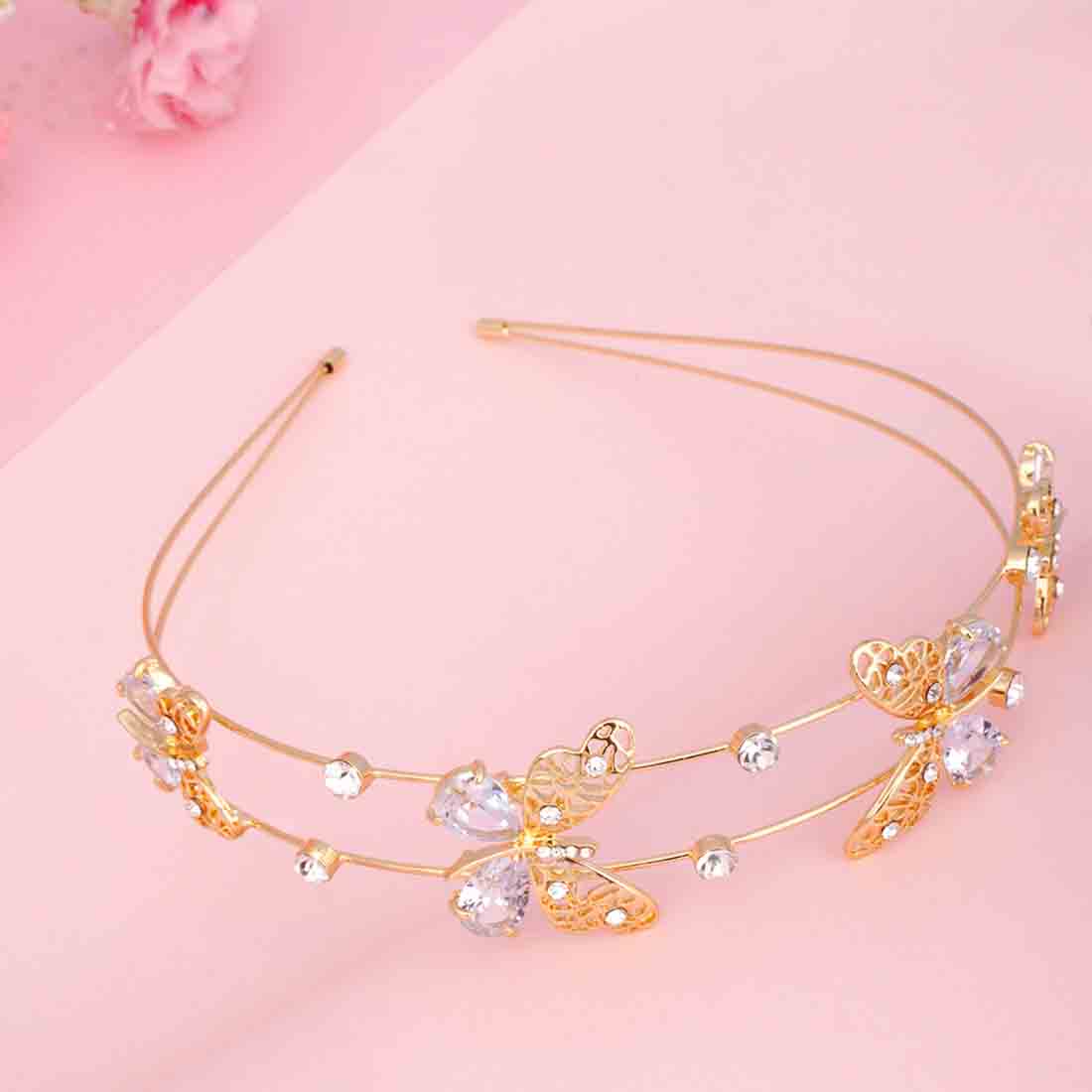 Crystal Studded Butterfly Hairband
