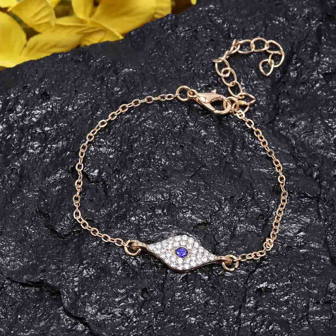 Dainty Chain Evil Eye Bracelet