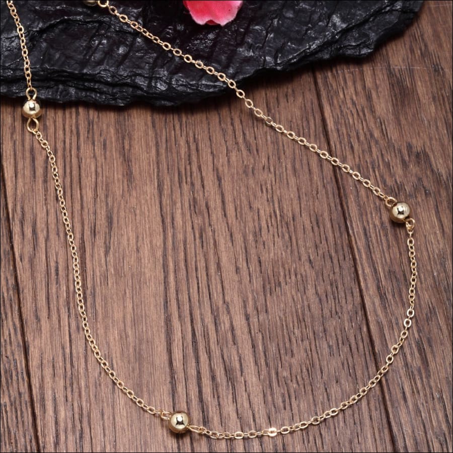 Dainty Delicate Beaded Belly Chain